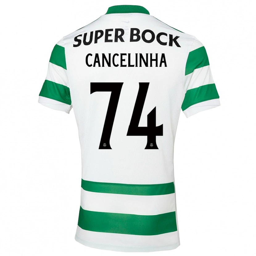 Danxen Dětské Érica Cancelinha #74 Zelená Bílá Domů Hráčské Dresy 2025/26 Dres