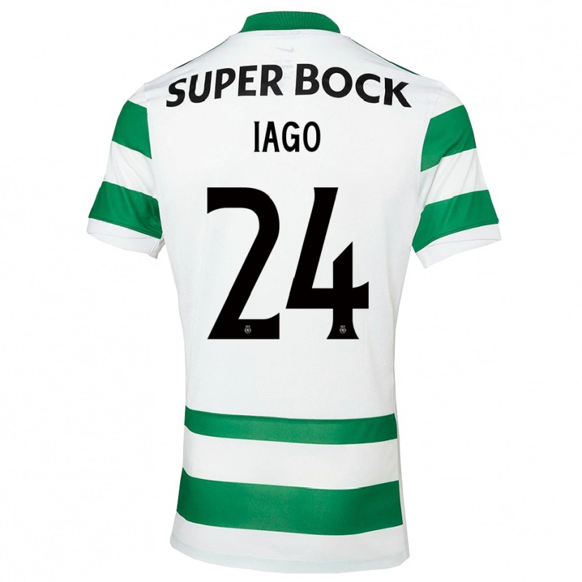 Danxen Dětské Paulo Iago #24 Zelená Bílá Domů Hráčské Dresy 2025/26 Dres