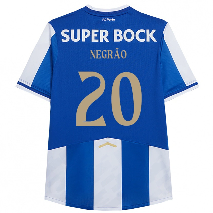 Danxen Dětské Maria Negrão #20 Modrá Bílá Domů Hráčské Dresy 2025/26 Dres