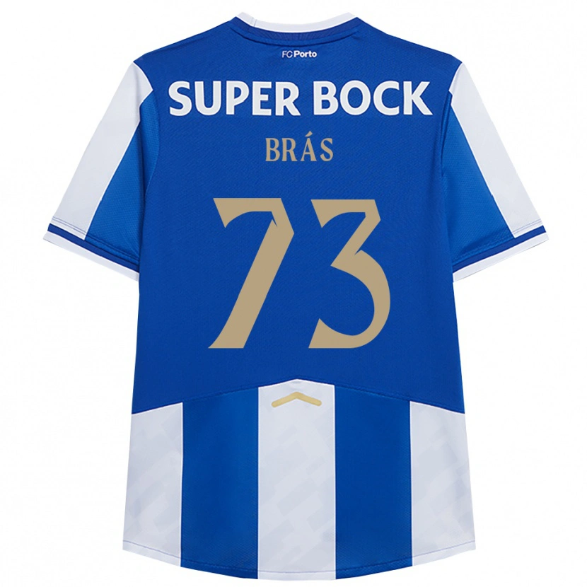 Danxen Dětské Gabriel Brás #73 Modrá Bílá Domů Hráčské Dresy 2025/26 Dres