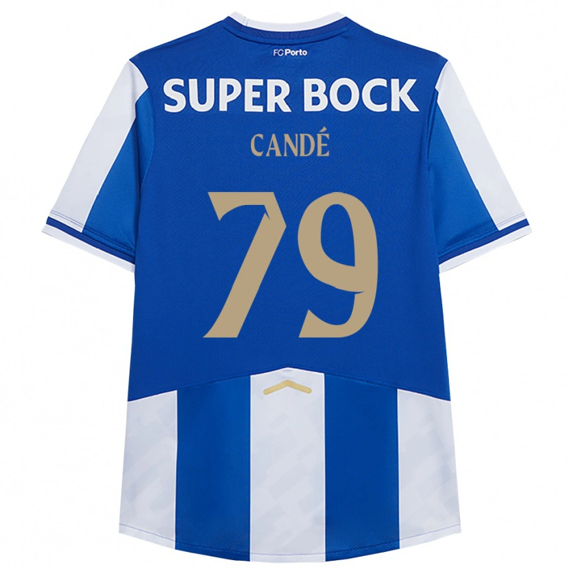 Danxen Dětské Umaro Candé #79 Modrá Bílá Domů Hráčské Dresy 2025/26 Dres