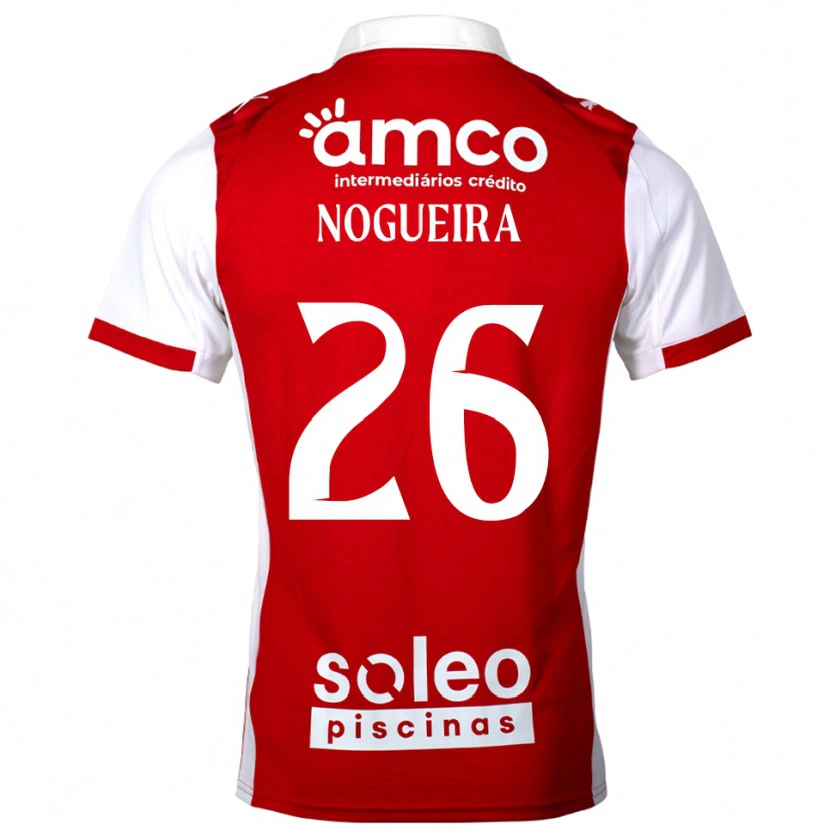 Danxen Dětské Ana Nogueira #26 Červená Bílá Domů Hráčské Dresy 2025/26 Dres