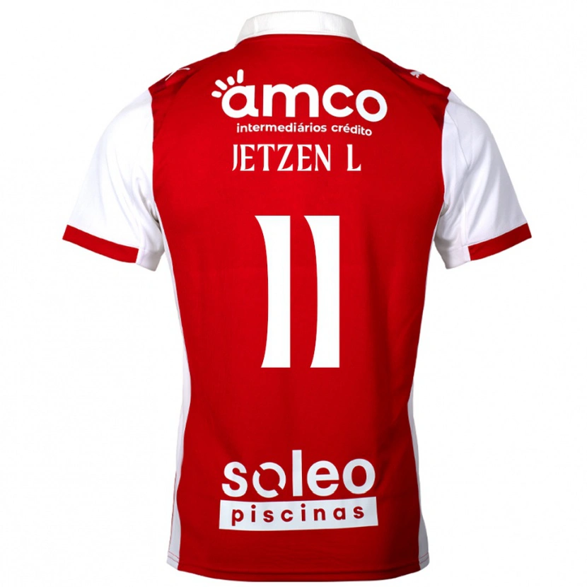 Danxen Dětské Jetzen Lopez #11 Červená Bílá Domů Hráčské Dresy 2025/26 Dres