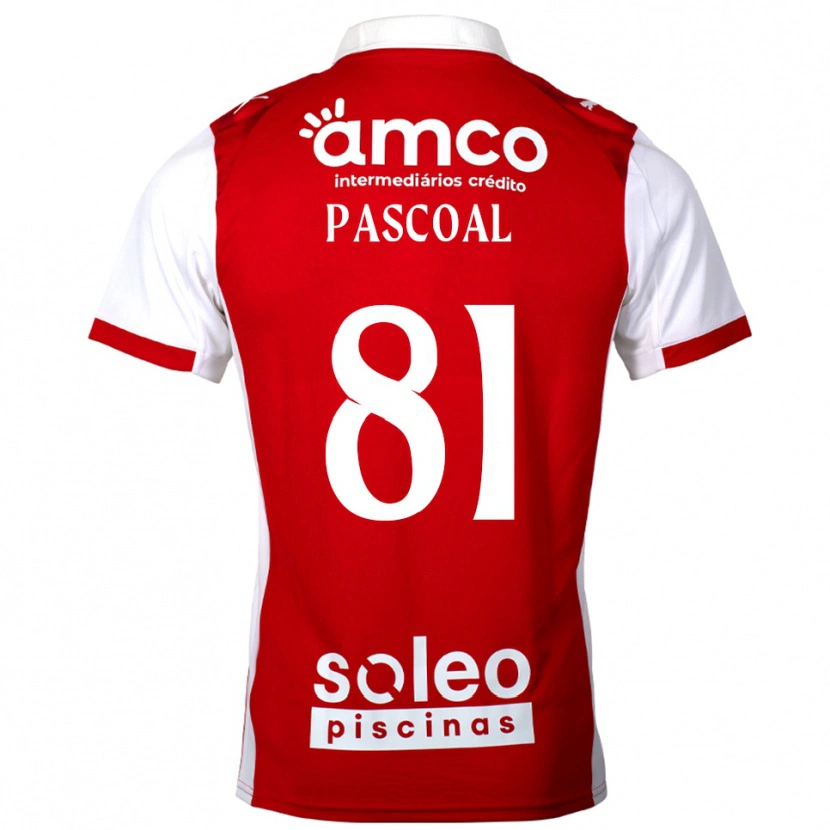 Danxen Dětské Fodé Pascoal #81 Červená Bílá Domů Hráčské Dresy 2025/26 Dres