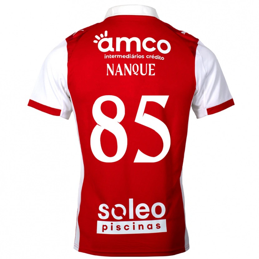 Danxen Dětské Edgar Nanque #85 Červená Bílá Domů Hráčské Dresy 2025/26 Dres