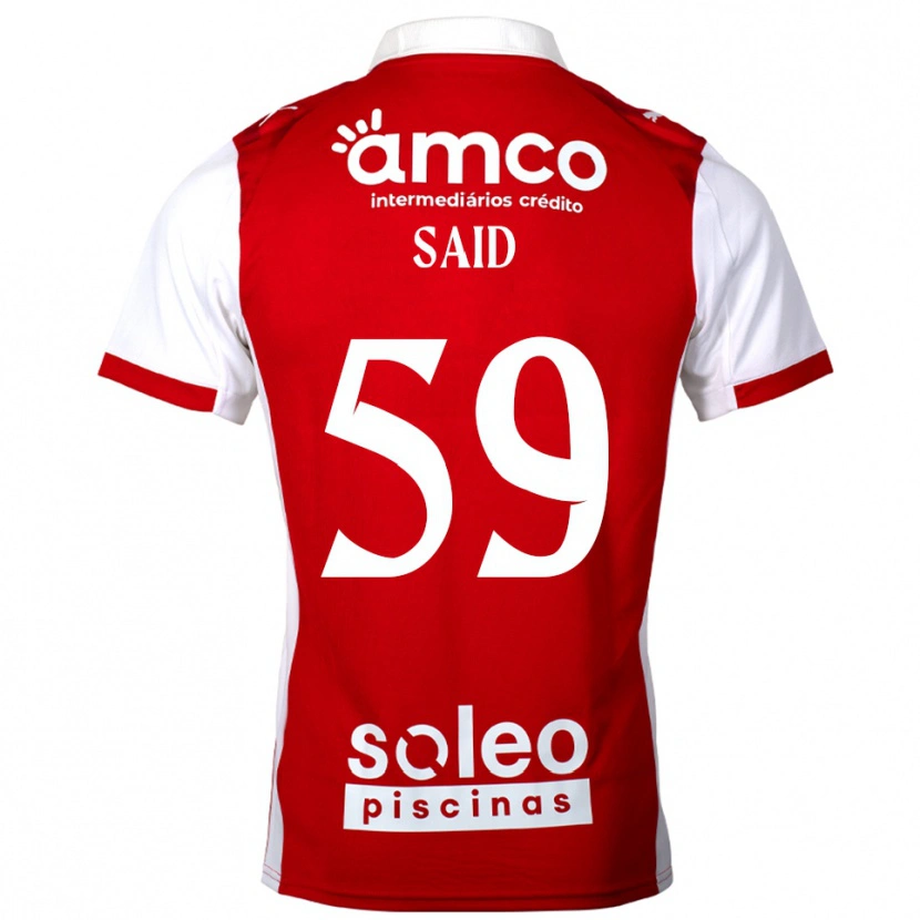Danxen Dětské Yan Said #59 Červená Bílá Domů Hráčské Dresy 2025/26 Dres