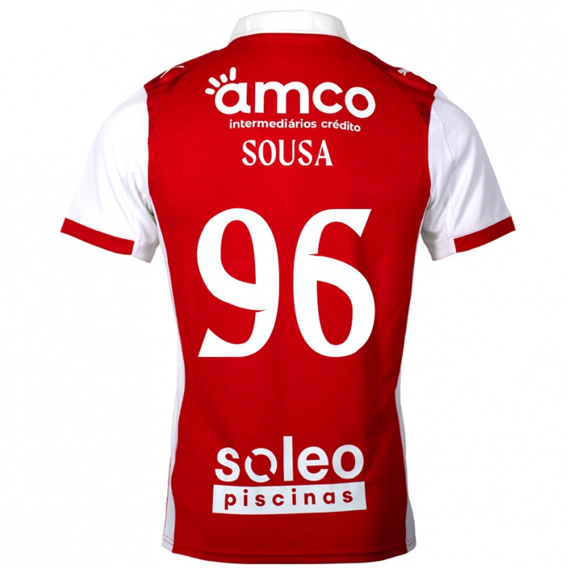 Danxen Dětské Afonso Sousa #96 Červená Bílá Domů Hráčské Dresy 2025/26 Dres