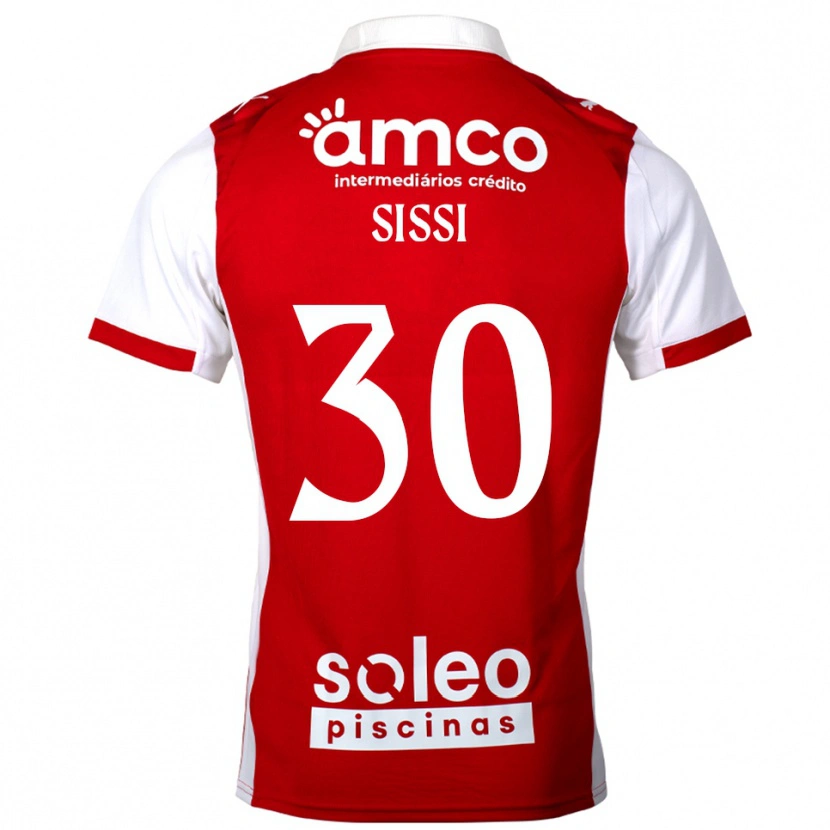 Danxen Dětské Sissi #30 Červená Bílá Domů Hráčské Dresy 2025/26 Dres