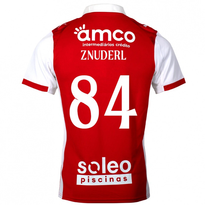 Danxen Dětské Tai Znuderl #84 Červená Bílá Domů Hráčské Dresy 2025/26 Dres