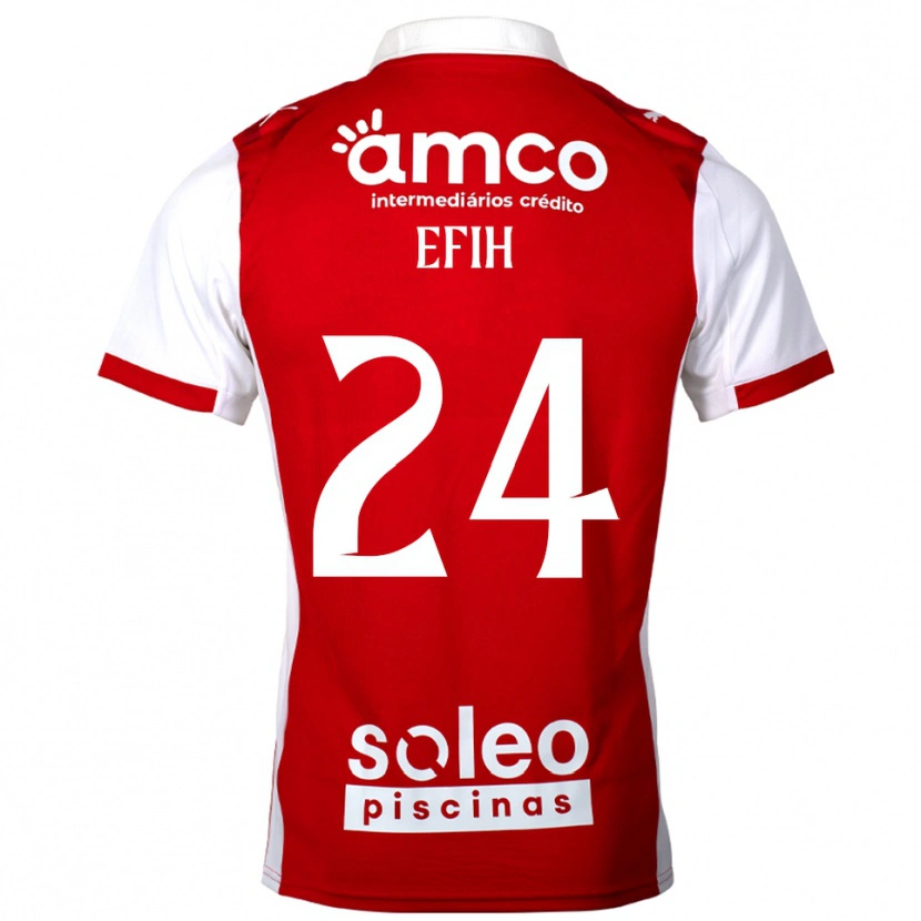Danxen Dětské Peace Efih #24 Červená Bílá Domů Hráčské Dresy 2025/26 Dres