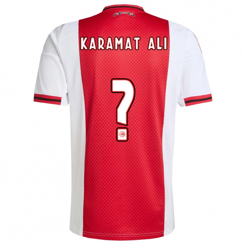Danxen Dětské Yaïr Karamat Ali #0 Červená Bílá Domů Hráčské Dresy 2025/26 Dres