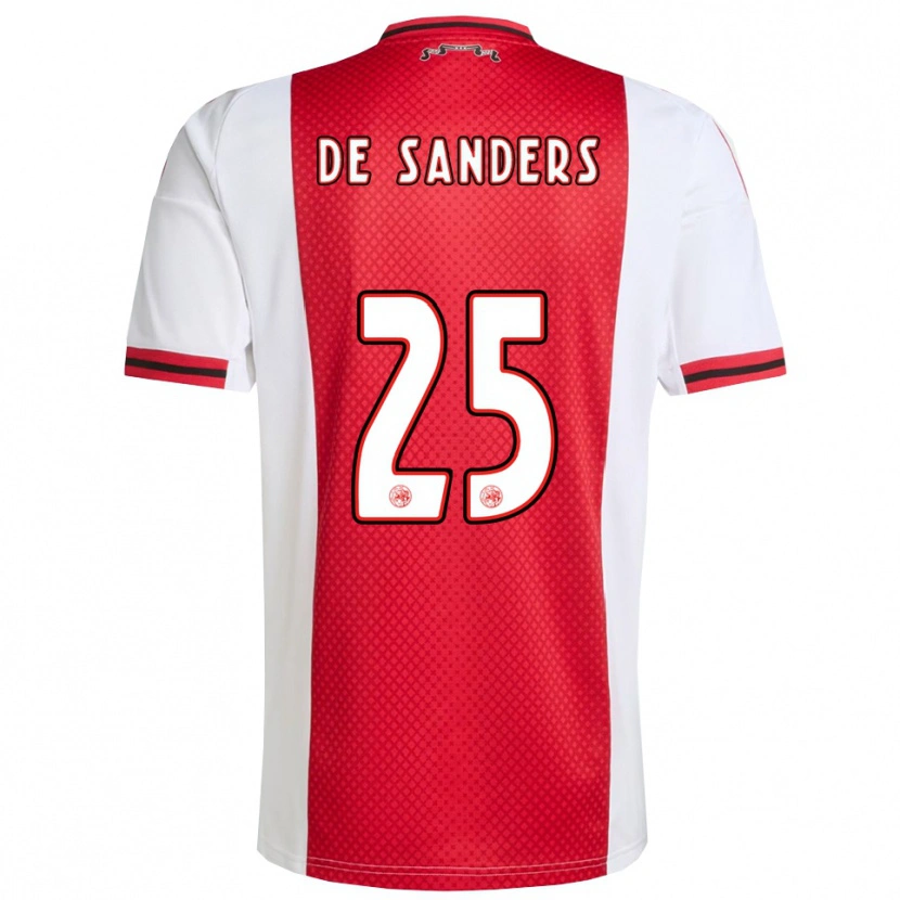 Danxen Dětské Kay-Lee De Sanders #25 Červená Bílá Domů Hráčské Dresy 2025/26 Dres