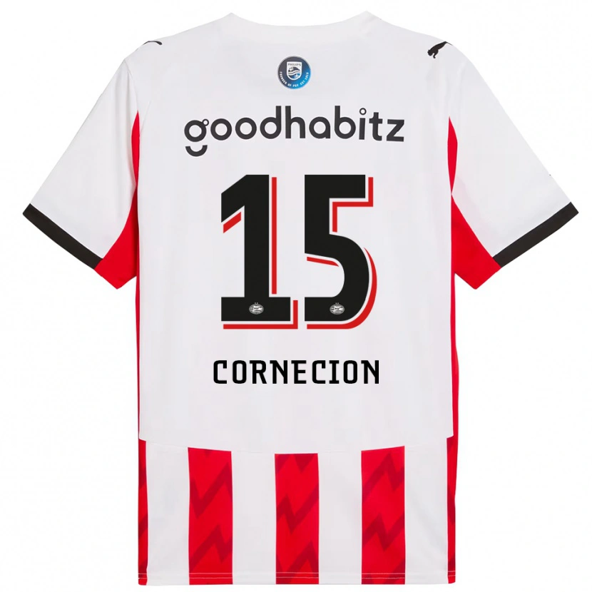 Danxen Dětské Shuryjano Cornecion #15 Červená Bílá Domů Hráčské Dresy 2025/26 Dres