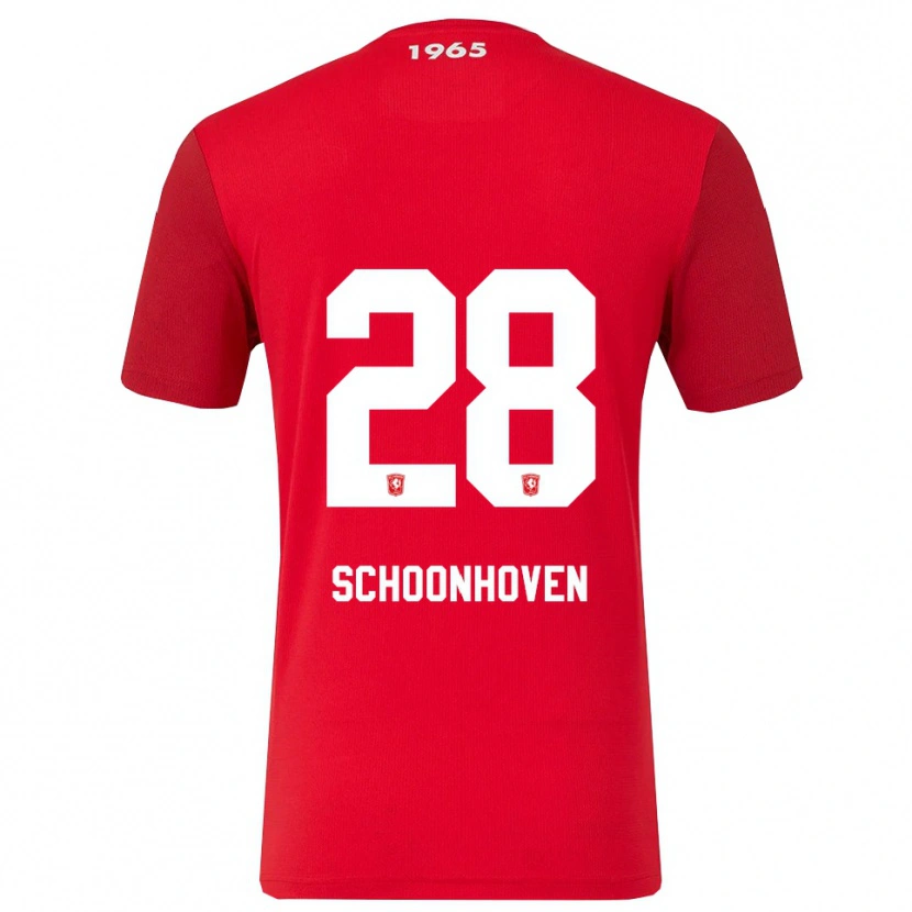 Danxen Dětské Roman Schoonhoven #28 Červená Bílá Domů Hráčské Dresy 2025/26 Dres