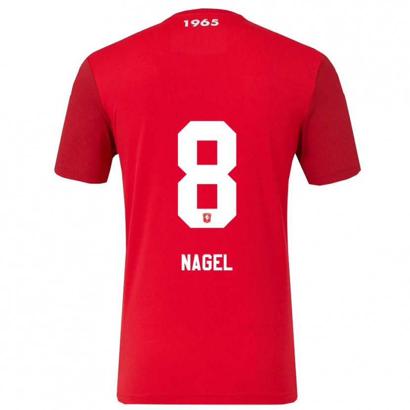 Danxen Dětské Benjamin Nagel #8 Červená Bílá Domů Hráčské Dresy 2025/26 Dres
