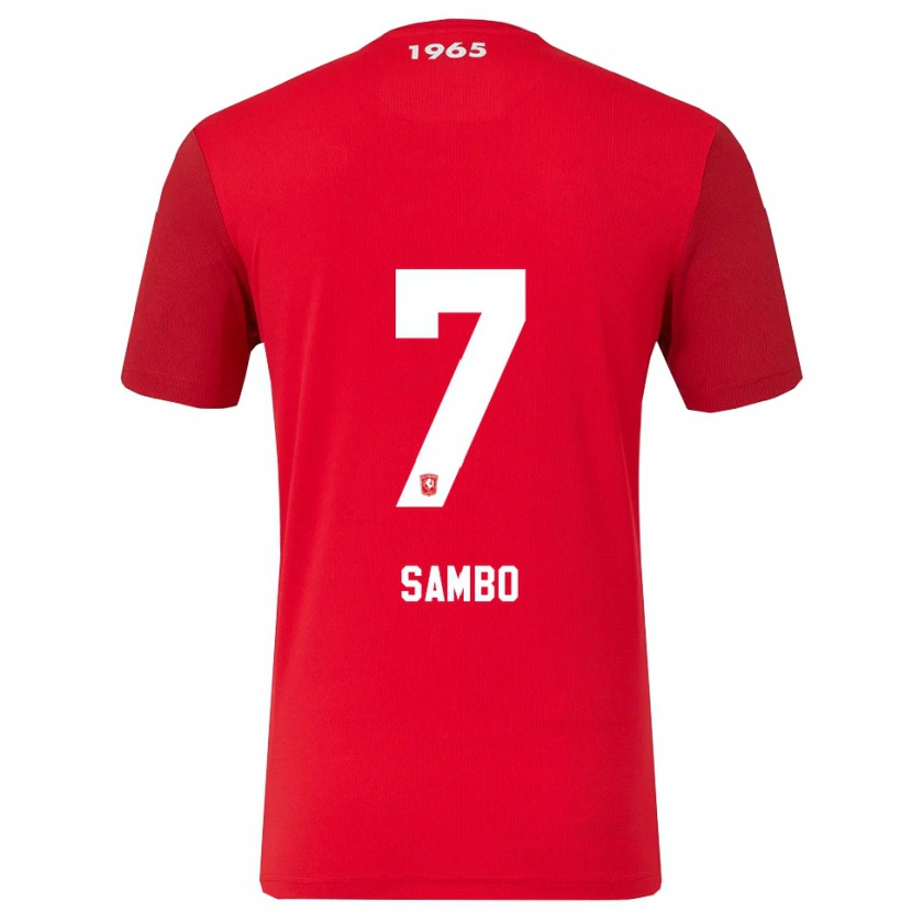Danxen Dětské Giandro Sambo #7 Červená Bílá Domů Hráčské Dresy 2025/26 Dres