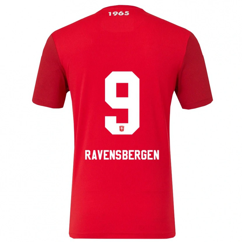 Danxen Dětské Jaimy Ravensbergen #9 Červená Bílá Domů Hráčské Dresy 2025/26 Dres