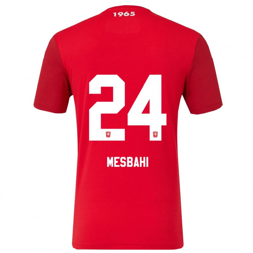 Danxen Dětské Juliën Mesbahi #24 Červená Bílá Domů Hráčské Dresy 2025/26 Dres