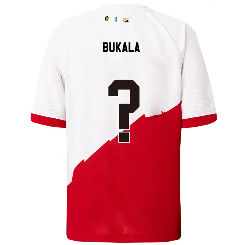 Danxen Dětské Nordin Bukala #0 Bílá Červená Domů Hráčské Dresy 2025/26 Dres