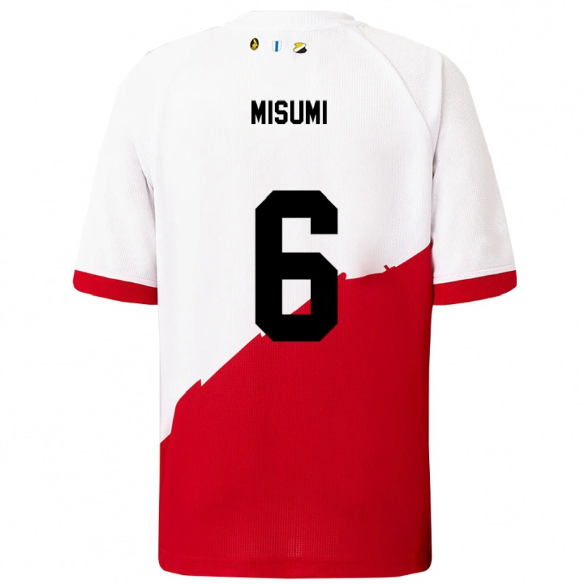 Danxen Dětské Noë Misumi #6 Bílá Červená Domů Hráčské Dresy 2025/26 Dres