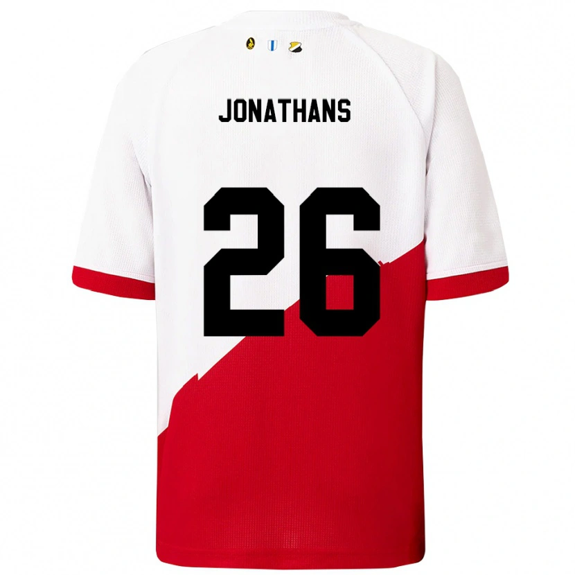 Danxen Dětské Miliano Jonathans #26 Bílá Červená Domů Hráčské Dresy 2025/26 Dres