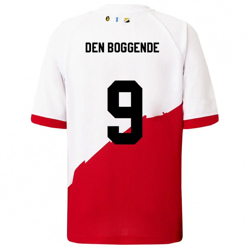 Danxen Dětské Tijn Den Boggende #9 Bílá Červená Domů Hráčské Dresy 2025/26 Dres