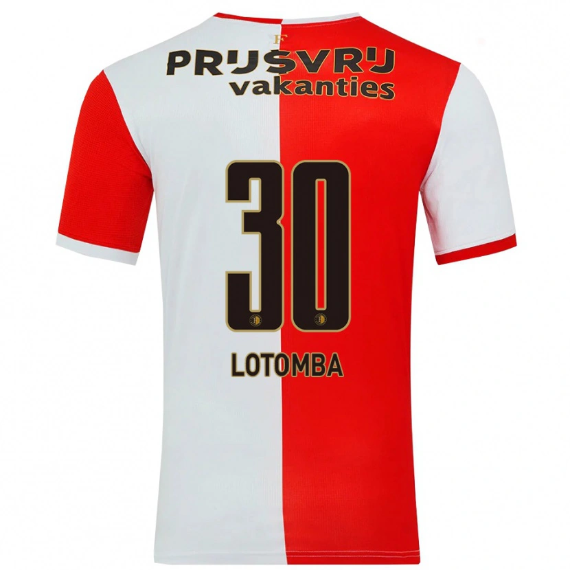 Danxen Dětské Jordan Lotomba #30 Červená Bílá Domů Hráčské Dresy 2025/26 Dres