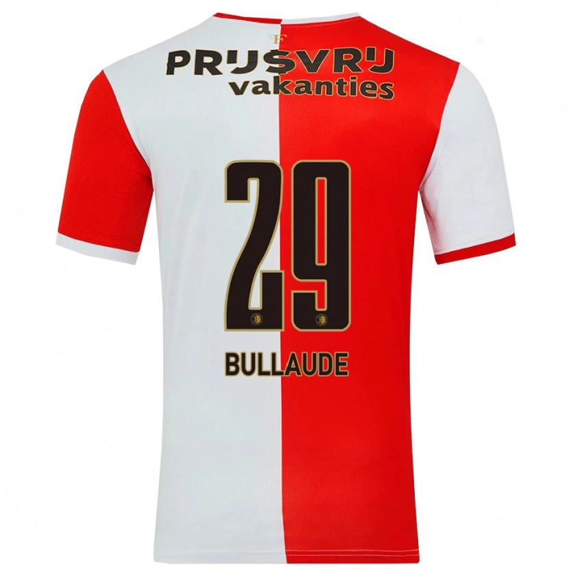 Danxen Dětské Ezequiel Bullaude #29 Červená Bílá Domů Hráčské Dresy 2025/26 Dres