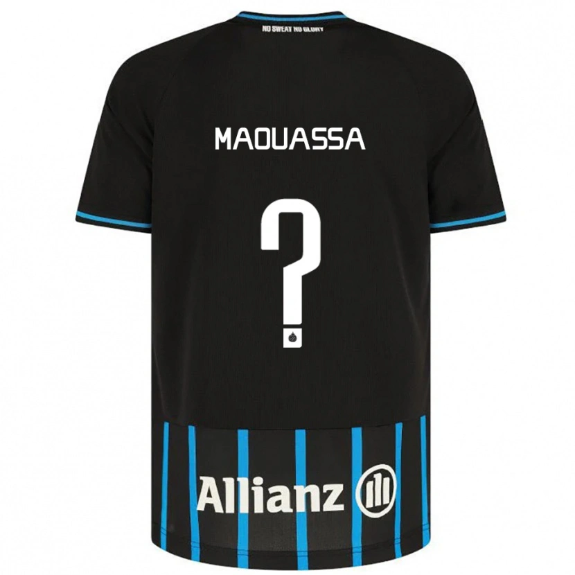 Danxen Dětské Faitout Maouassa #0 Černá Modrá Domů Hráčské Dresy 2025/26 Dres