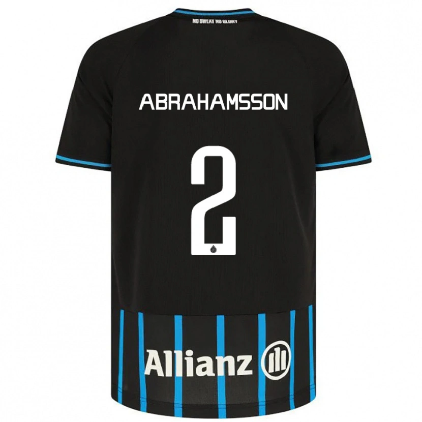 Danxen Dětské Sejde Abrahamsson #2 Černá Modrá Domů Hráčské Dresy 2025/26 Dres