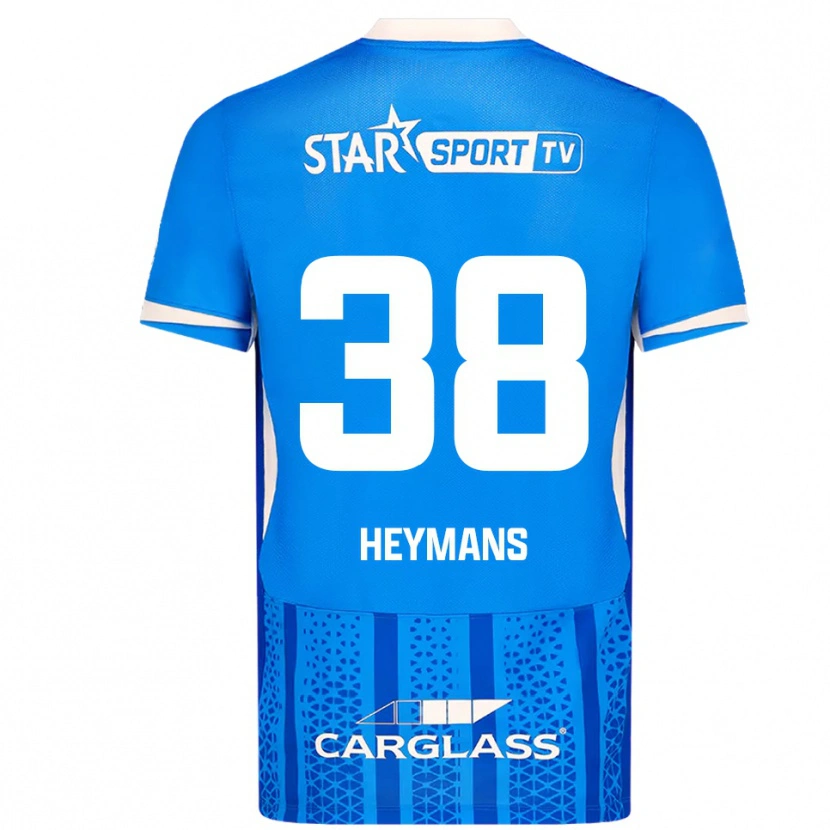 Danxen Dětské Daan Heymans #38 Modrá Bílá Domů Hráčské Dresy 2025/26 Dres