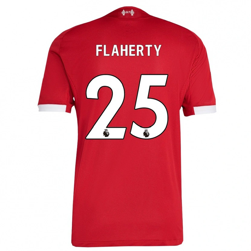 Danxen Dětské Gilly Flaherty #25 Červená Bílá Domů Hráčské Dresy 2025/26 Dres