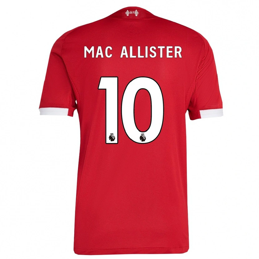 Danxen Dětské Alexis Mac Allister #10 Červená Bílá Domů Hráčské Dresy 2025/26 Dres