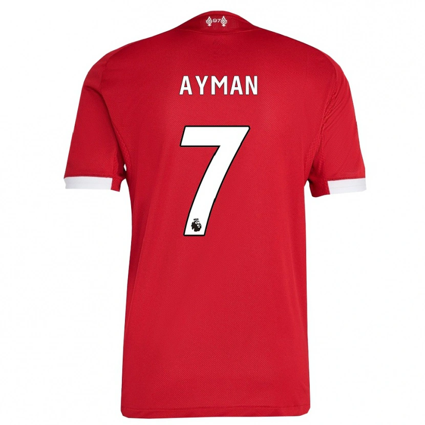 Danxen Dětské Alvin Ayman #7 Červená Bílá Domů Hráčské Dresy 2025/26 Dres