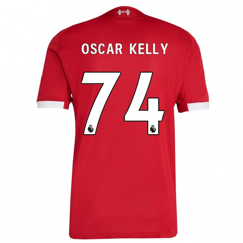 Danxen Dětské Oscar Kelly #74 Červená Bílá Domů Hráčské Dresy 2025/26 Dres
