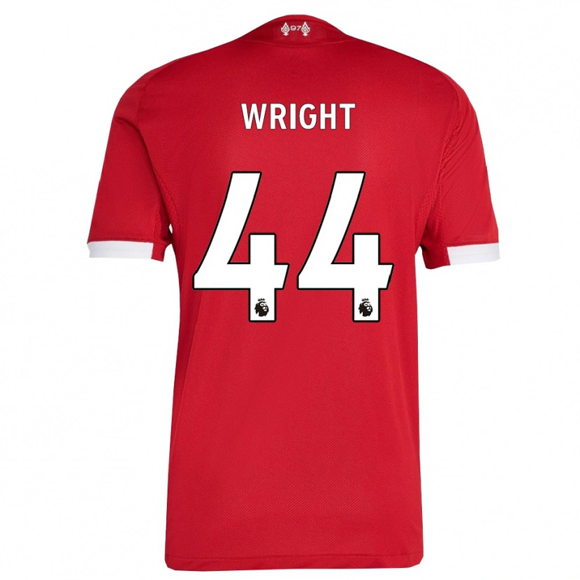 Danxen Dětské Will Wright #44 Červená Bílá Domů Hráčské Dresy 2025/26 Dres