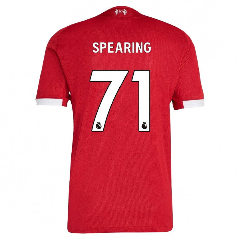 Danxen Dětské Jay Spearing #71 Červená Bílá Domů Hráčské Dresy 2025/26 Dres