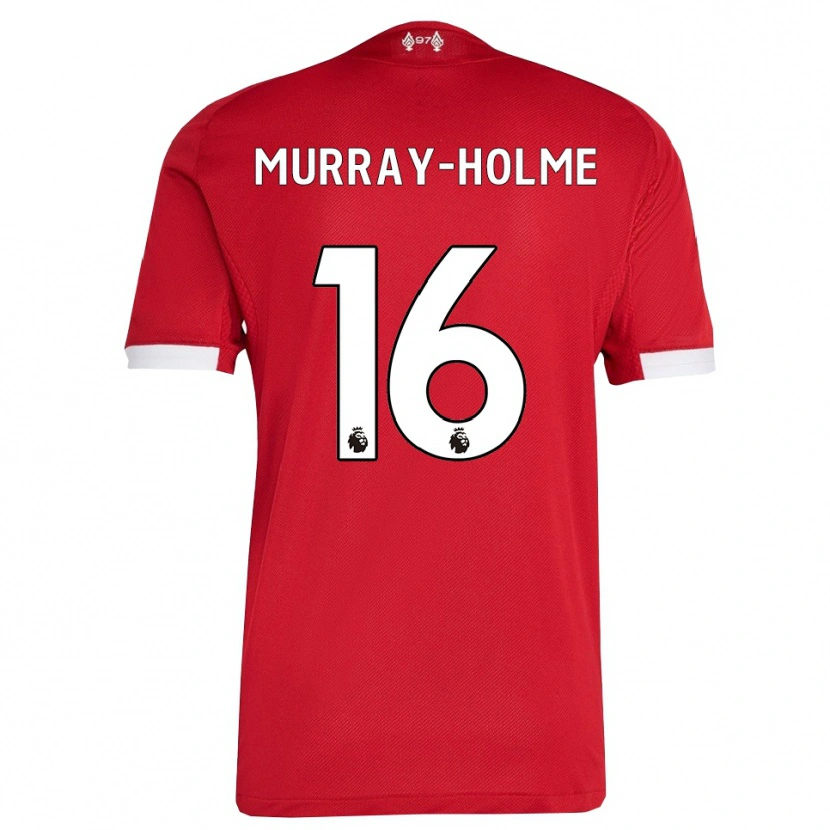 Danxen Dětské Hadyn Murray-Holme #16 Červená Bílá Domů Hráčské Dresy 2025/26 Dres