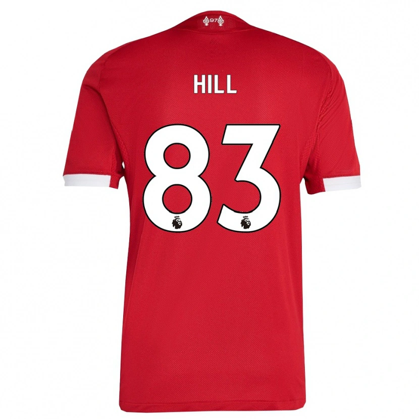 Danxen Dětské Thomas Hill #83 Červená Bílá Domů Hráčské Dresy 2025/26 Dres
