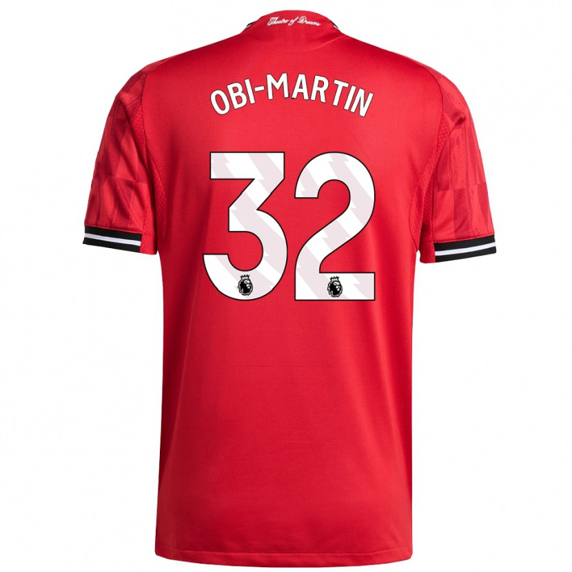 Danxen Dětské Chido Obi #32 Červená Černá Bílá Domů Hráčské Dresy 2025/26 Dres