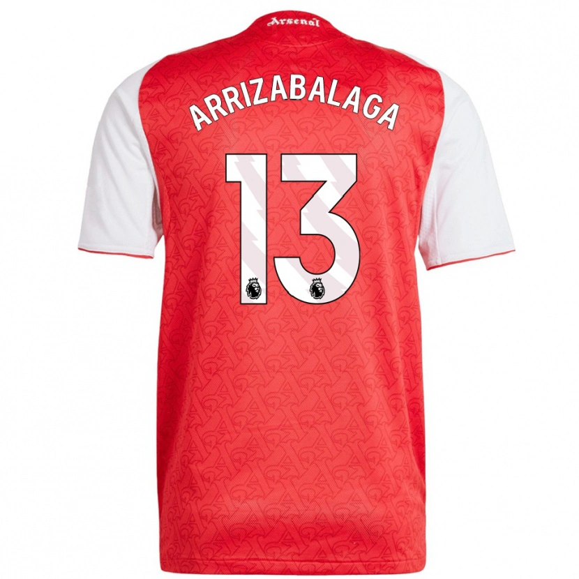 Danxen Dětské Kepa Arrizabalaga #13 Červená Bílá Domů Hráčské Dresy 2025/26 Dres