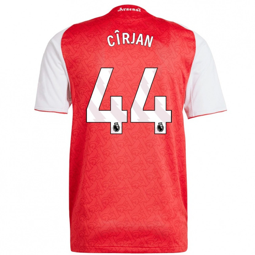 Danxen Dětské Catalin Cîrjan #44 Červená Bílá Domů Hráčské Dresy 2025/26 Dres