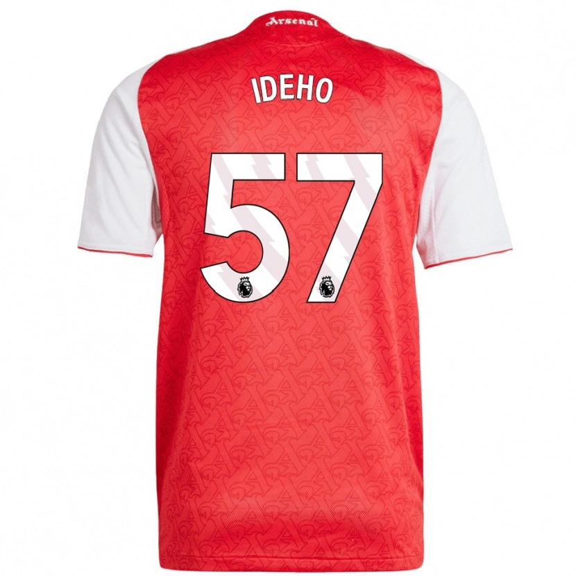 Danxen Dětské Joel Ideho #57 Červená Bílá Domů Hráčské Dresy 2025/26 Dres