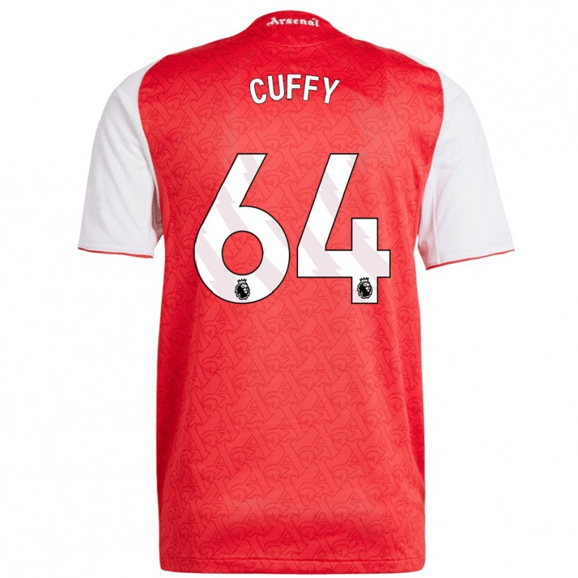 Danxen Dětské Brooke Norton Cuffy #64 Červená Bílá Domů Hráčské Dresy 2025/26 Dres