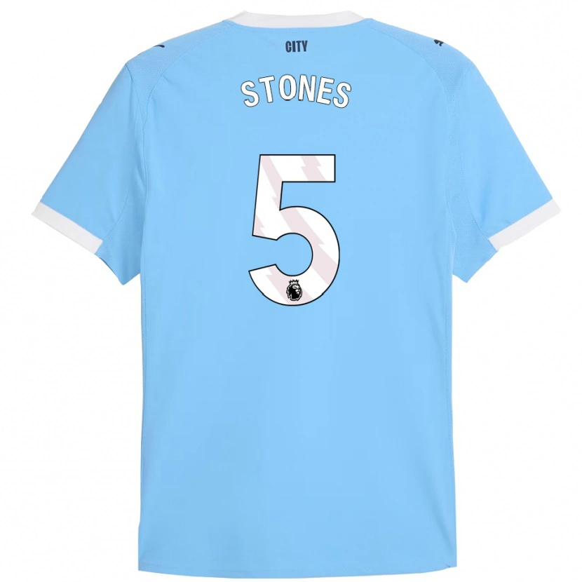 Danxen Dětské John Stones #5 Nebesky Modrá Bílá Domů Hráčské Dresy 2025/26 Dres