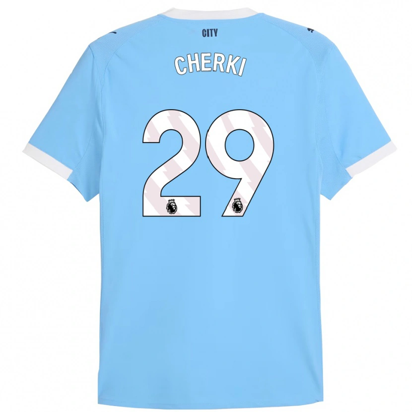 Danxen Dětské Rayan Cherki #29 Nebesky Modrá Bílá Domů Hráčské Dresy 2025/26 Dres