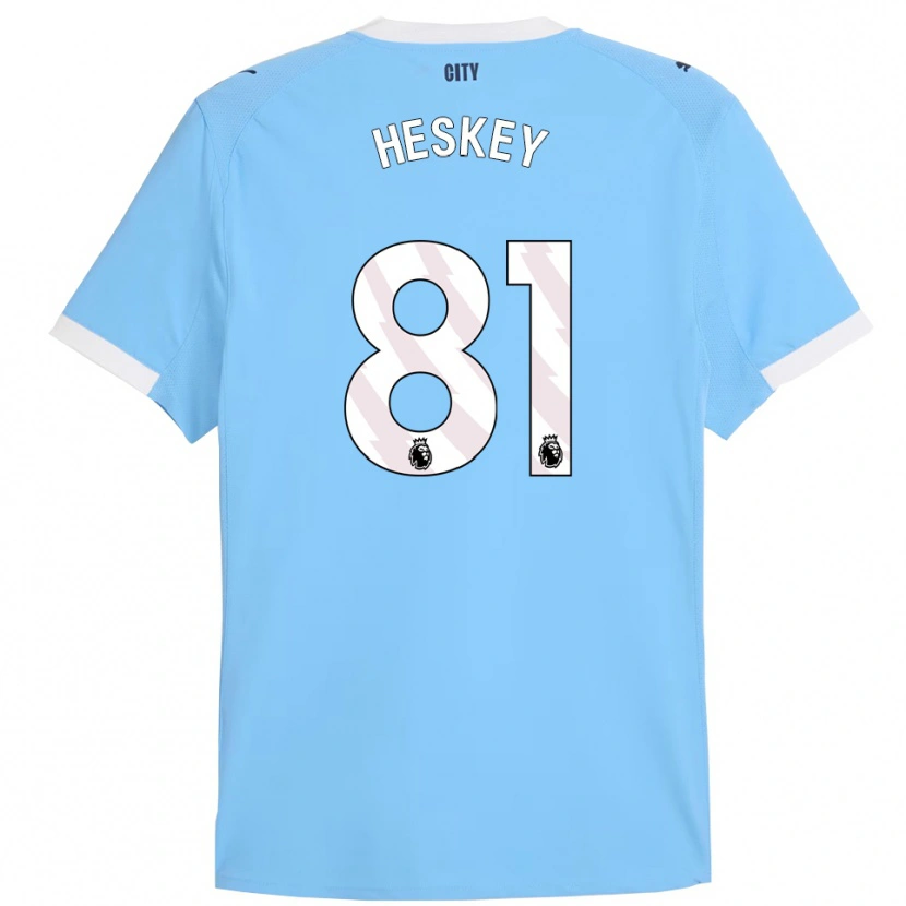 Danxen Dětské Jaden Heskey #81 Nebesky Modrá Bílá Domů Hráčské Dresy 2025/26 Dres