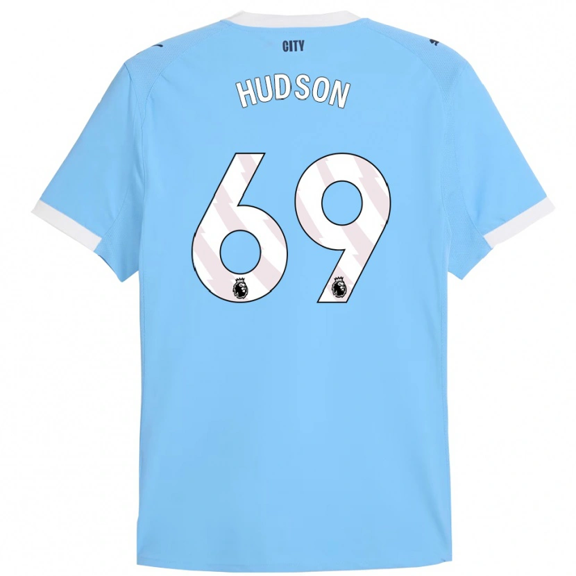 Danxen Dětské Max Hudson #69 Nebesky Modrá Bílá Domů Hráčské Dresy 2025/26 Dres