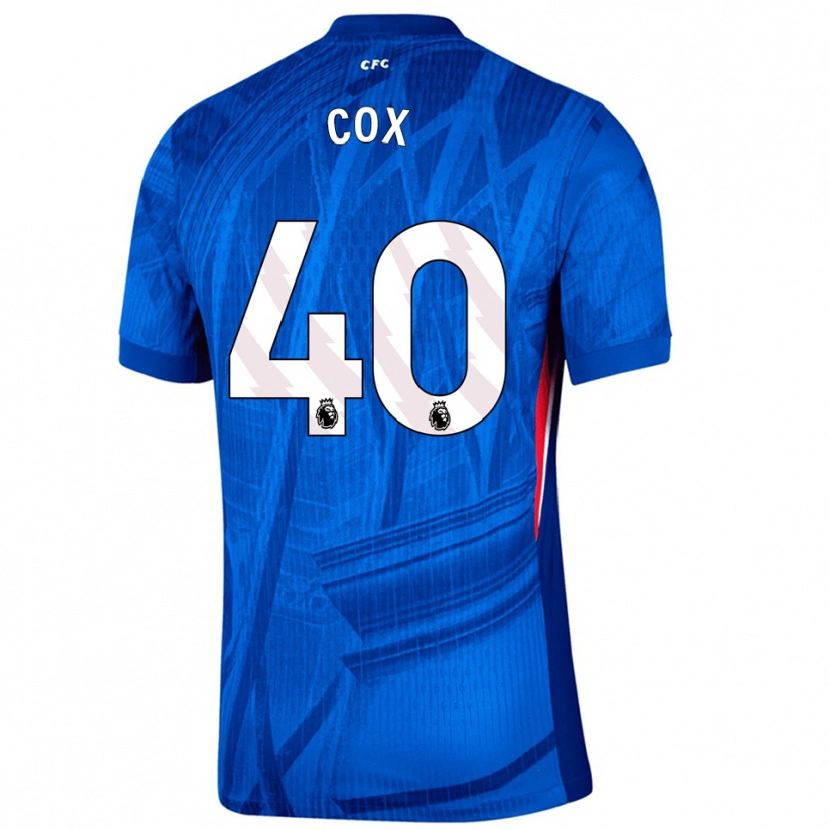 Danxen Dětské Katie Cox #40 Modrá Bílá Domů Hráčské Dresy 2025/26 Dres
