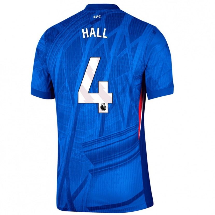 Danxen Dětské Jacob Hall #4 Modrá Bílá Domů Hráčské Dresy 2025/26 Dres